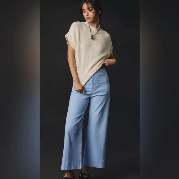 Anthropologie Colette Magic Fabric Crop Wide-
Leg Pants by Maeve 25 - Picture 3 of 13